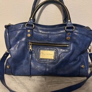 Gianni Bini Blue Weekender Bag